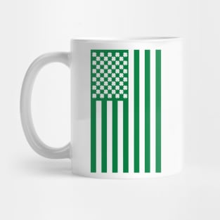 Irish American Shamrock Flag Mug